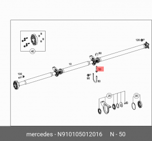 болт ! подвески колеса M12x55\ MB N910105012016 MERCEDES BENZ
