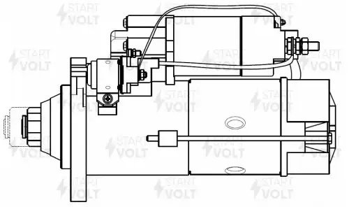Стартер для а/м Mercedes-Benz Actros MP4/MP5 (11-) с дв. OM471 24В 8кВт (LSt 159 LST 1598 START VOLT
