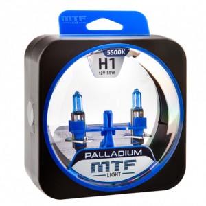 Галогенные автолампы MTF Light серия PALLADIUM H1, 12V, 55w HPA1201 MTF