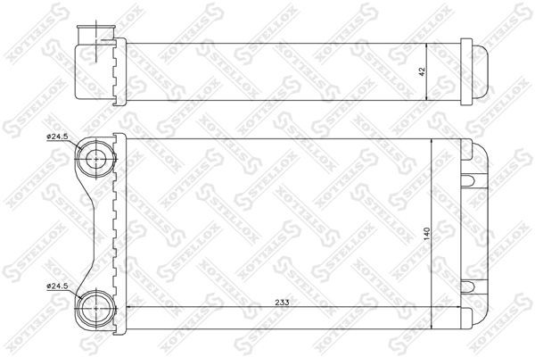 радиатор печки!\ Audi A4 1.6-3.2 00> 10-35102-SX STELLOX