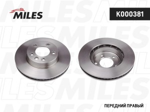 Диск тормозной передний правый VOLKSWAGEN TOUAREG 03/PORCHE CAYENNE 03 R17 (TRW  K000381 MILES