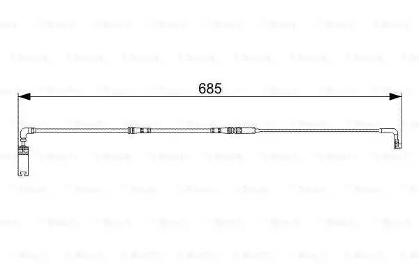 BMW 5-E60/E61/ 6-E63/E64 L664-685mm 1 987 473 003 BOSCH