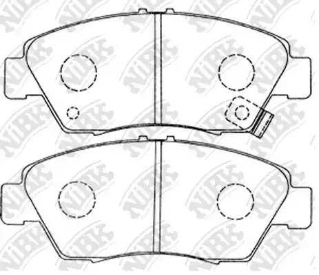 Колодки передние (HONDA CIVIC 91-05) PN8264 PN8264 NIBK