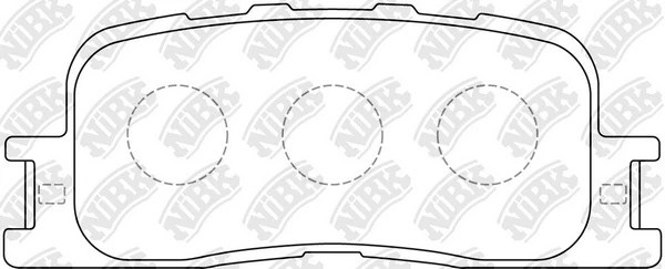 Колодки тормозные TOYOTA Avensis,Camry (01-),Celica (87-01) задние (4шт.) NIBK PN1458 NIBK