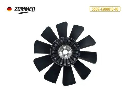 Вентилятор охлаждения ГАЗель 10-лопастной черный 3302130801010 ZOMMER