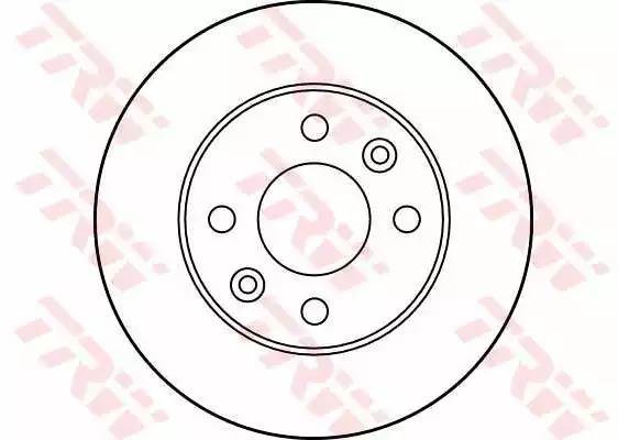 Диск тормозной RENAULT Simbol (98-09) передний (1шт.) TRW DF1016 TRW