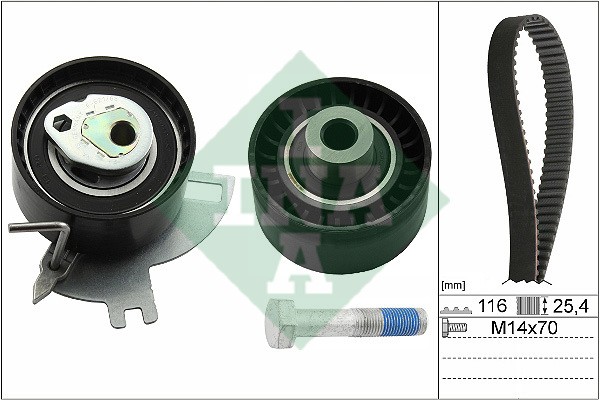Комплект ГРМ FORD KUGA II, MONDEO V 2.0TDI 530069110 530 0691 10 INA