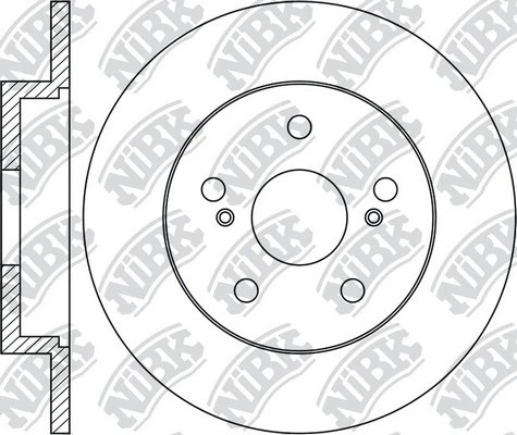 Диск тормозной TOYOTA CAMRY V70/RAV 4 18-/LEXUS NX 14-  RN1445 RN1445 NIBK