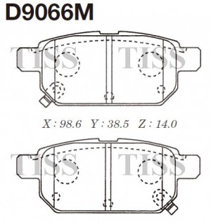 Колодки тормозные задн. Suzuki Swift IV 1.2,1.3DDiS 10- D9066M D9066M MK KASHIYAMA