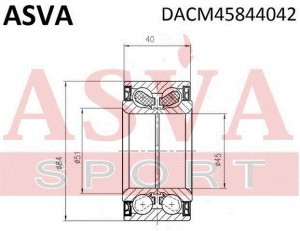 ПОДШИПНИК СТУПИЧНЫЙ С МАГНИТНЫМ КОЛЬЦОМ АБС  DACM45844042 DACM45844042 ASVA