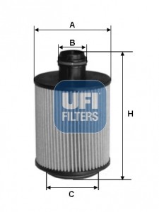 Фильтр масляный GEELY Tugella 25.110.00 25.110.00 UFI