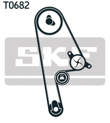 рем.к-кт ГРМ!\ Honda Civic/Accord/HR-V 1.6 96-02/CRX 1.6 92-96 VKMA93006 SKF
