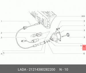 Корпус ВАЗ-21214 привода спидометра АвтоВАЗ 21214380282200 LADA VAZ