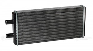 Радиатор отоп ПАЗ-3205,4230, ЛИАЗ-5256, НЕФАЗ-5299 патруб d-25мм, L-395мм, 2-х р LRH0398 LUZAR