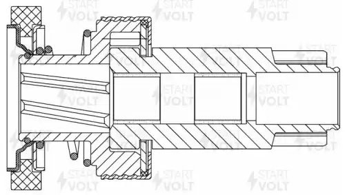 Привод стартера бендикс для а/м VAG Transporter T4 96- 1.9D-2.5D/2.5i MT VCS 180 VCS 1802 START VOLT