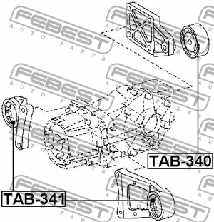 Опора дифференциала TAB-341 TAB-341 FEBEST