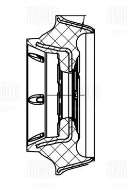 Опора амортизатора Renault Clio II (98-)/Kangoo (97-) (перед.) (с подшип.) (SA 0 SA 0951 TRIALLI
