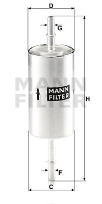 Фильтр топливный WK512/1 WK5121 MANN FILTER