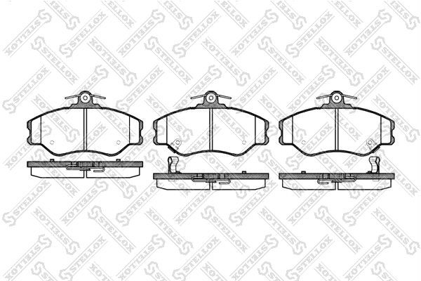 494 02=223404=Y12-61107M !колодки дисковые п.\ Hyundai H100/H150/H200 2.4i/2.5D  505-002-SX STELLOX