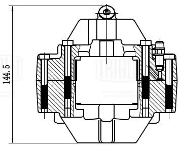 Суппорт торм. Mercedes E W210 (95-) зад. прав. d=36мм (диск 290мм) (CF 052308) CF052308 TRIALLI