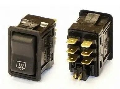 Выключатель клавиша ГАЗ-3110 обогрева стекла заднего АВТОАРМАТУРА 8237090420 AVTO ARMATURA