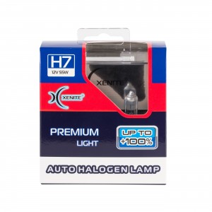Лампа 12V H7 55W PX26d +100% 3600K бокс (2шт.) Premium XENITE 1007120 XENITE