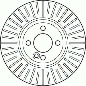 Диск тормозной передний MINI (R50, R56) DF6010 DF6010 TRW