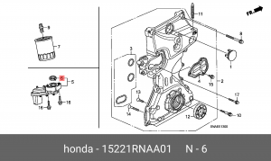 15221RNAA01 RUBBER RING 15221RNAA01 HONDA