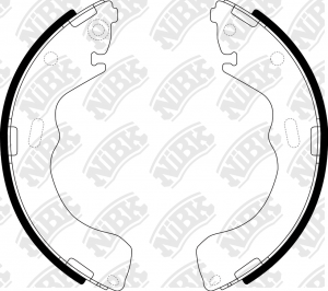 Колодки тормозные барабанные FORD MAVERICK 01-/MAZDA 626 97-02/PREMACY 99-/TRIBU FN3382 NIBK