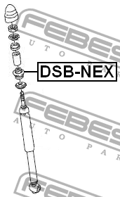 Втулка заднего амортизатора DSB-NEX FEBEST