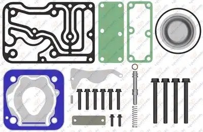 РМК компрессора (на 1 цилиндровый компрессор) прокладки+клапан РМК. Прокладки, у RK0136001 YUMAK