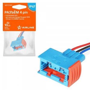 Разъём 4 pin с проводами для датчика кислорода Peugeot, Citroen, BMW (AECC069) AECC069 AIRLINE