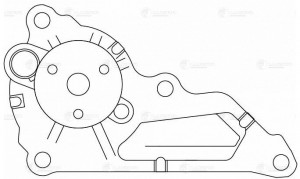 Насос водяной для а/м Renault Arkana 19-/Mercedes-Benz A 18- 1.3T [H5H/M282] LWP LWP 0901 LUZAR