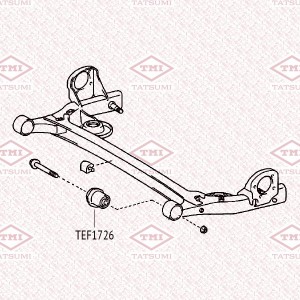 сайлентблок задней балки!\ FORD Transit 00> TEF1726 TATSUMI