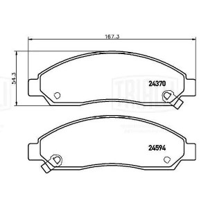 Колодки тормозные дисковые передние PF 4236 TRIALLI