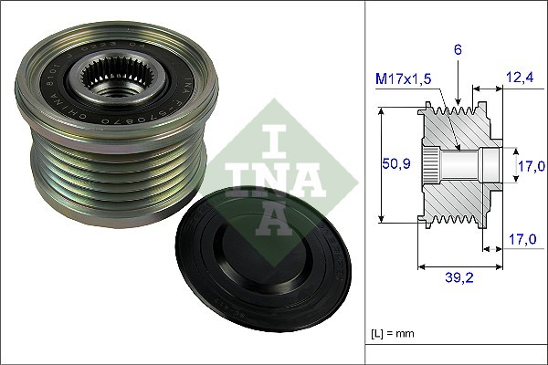 Шкив обгонный 535024710 INA