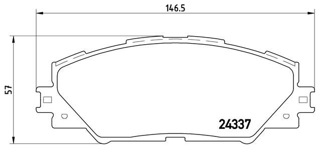 Колодки тормозные P83071 P83071 BREMBO