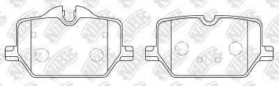 Колодки тормозные BMW 3 (G20) задние (4шт.) NIBK PN31024 NIBK