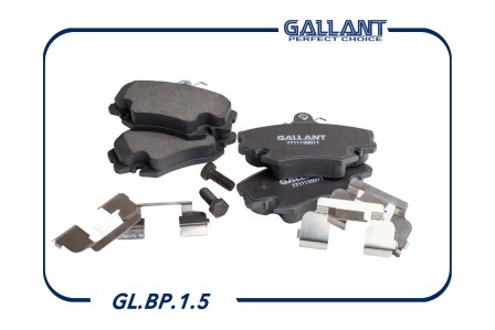 колодки диск.перед.! с антискр.пл.\Renault Clio 91>,Peugeot 205/309 1.9GTi <98 GL.BP.1.5 GALLANT