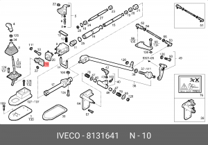 крестовина! кронштейн рычага КПП\Iveco EuroCargo/Star/Tech/Trakker 8131641 IVECO