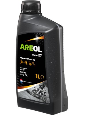 AREOL MOTO 2T (1L) масло моторное! (минер.) для 2-х тактных двиг API TC, JASO FC AR121 AREOL