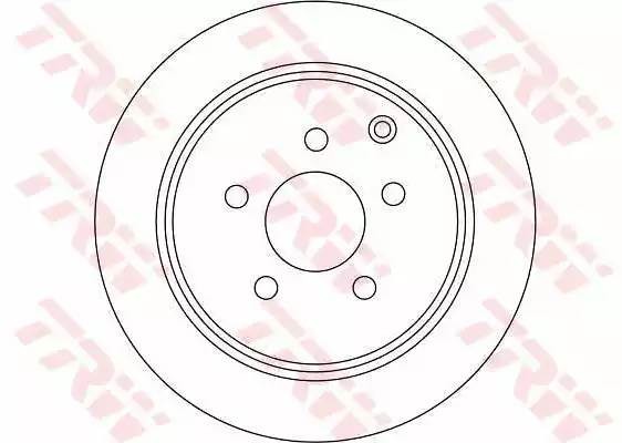 Диск тормозной задний INFINITI EX, FX, G, M, NISSAN MURANO (Z50, Z51) DF4353 DF4353 TRW