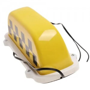 Знак TAXI магнитный с подсветкой 12V желтый MEGA ELECTRIC TX201 MEGA POWER