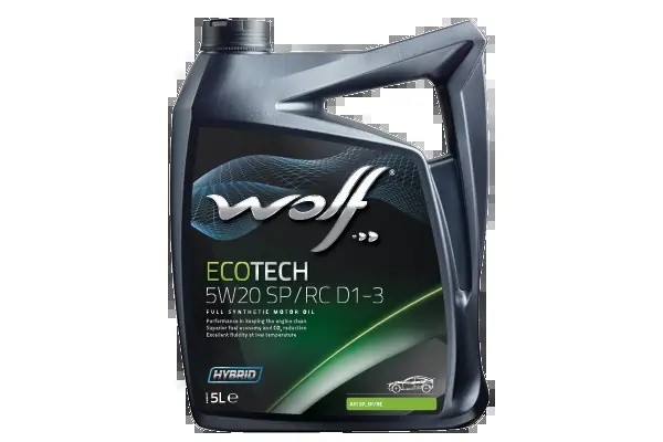 WOLF ECOTECH 5W20 SP/RC D1-3 5L FIAT 9.55535-CR1 FORD WSS-M2C962-A GM dexos1™ Ge 1050526 WOLF