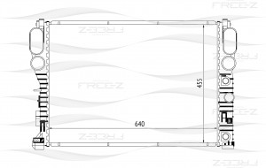 Радиатор MERCEDES W211 02- KK0155 KK0155 FREE Z