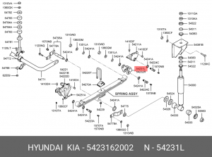 Серьга HYUNDAI HD120 рессоры передней левая OE 5423162002 HYUNDAI KIA