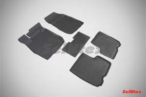 Коврик салона ЛАДА Largus (12-) резина черный (5 мест) (5 предм.) SEINTEX 83253 SEINTEX