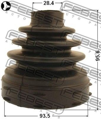Пыльник ШРУСа внутренний FIAT DUCATO 2006- 2515-BOX3T 2515-BOX3T FEBEST