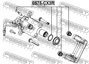 Ремкомплект суппорта тормозного задн MAZDA CX-3 2015-2018 0575-CX3R 0575-CX3R FEBEST
