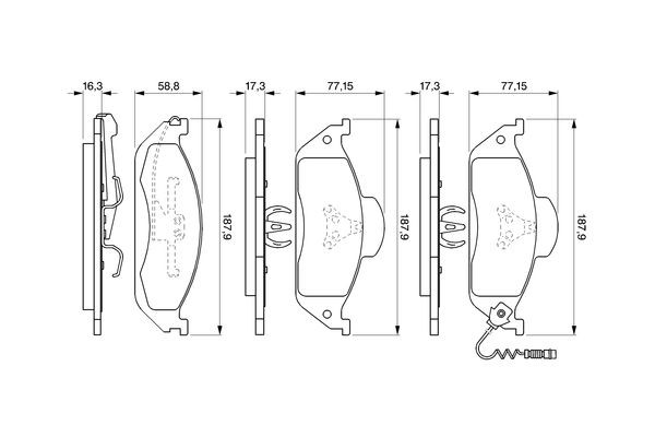 MB W163 98> 0 986 424 611 BOSCH